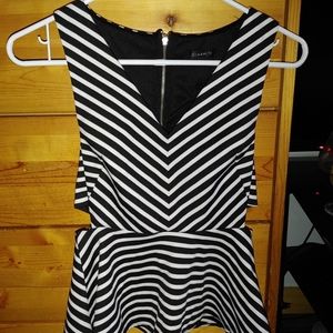 Black and white tank